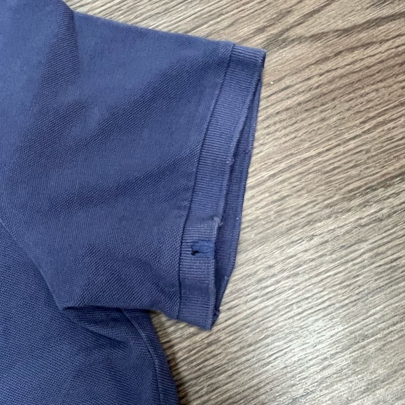 Polo Ralph Lauren NWT Navy Blue Distressed Polo Shirt L - Picture 6 of 8